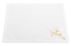 Набор салфеток Weissfee Блум 45х45 см, 6 шт, хлопок, белый, золотистая вышивка