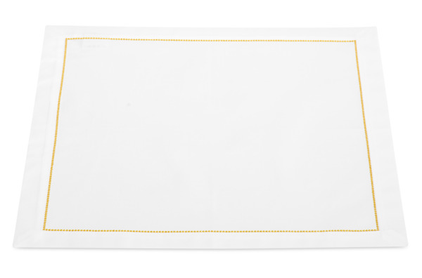 Набор салфеток Weissfee Жемчужина 45х45 см, 6 шт, хлопок, белый, золотистая вышивка