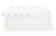 Набор салфеток Weissfee Жемчужина 35х50 см, 6 шт, хлопок, белый, золотистая вышивка