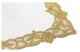 Набор салфеток Weissfee Сансуси 35х50 см, 6 шт, лен, белый, золотистое кружево