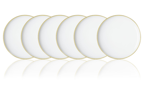 Набор тарелок для пасты Sieger by Furstenberg Мой фарфор Золотое сокровище 26 см, 6 шт