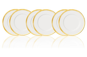 Набор тарелок закусочных Sieger by Furstenberg Мой фарфор! Золотое сокровище 23 см, 6 шт