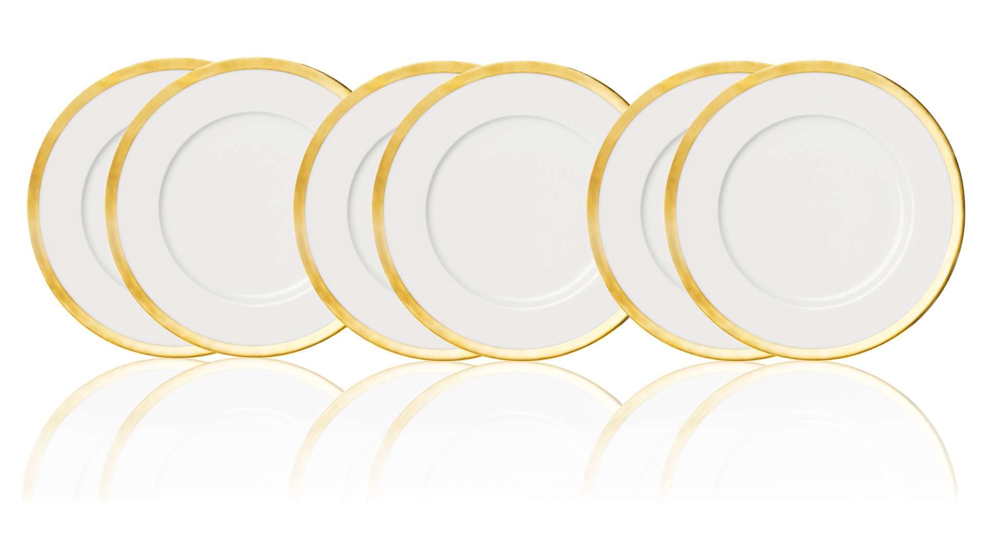 Набор тарелок обеденных Sieger by Furstenberg Мой фарфор! Золотое сокровище 29 см, 6 шт