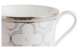 Чашка чайная Noritake Трефолио, платиновый кант 250 мл, фарфор костяной