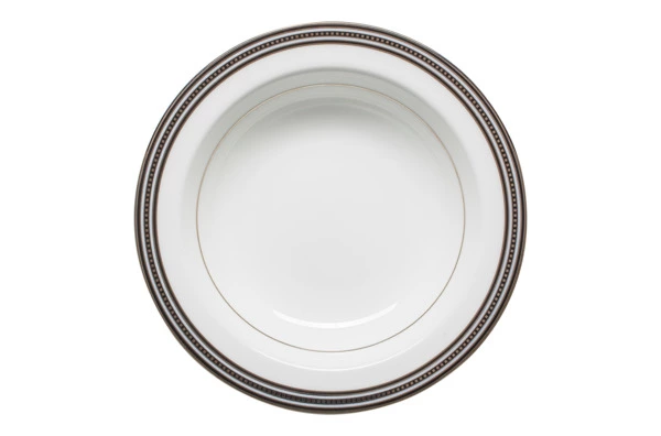 Чаша для десерта Noritake Богарт платиновый 15,7 см, фарфор костяной