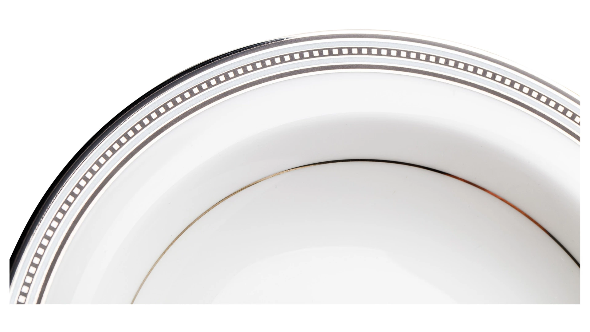 Чаша для десерта Noritake Богарт платиновый 15,7 см, фарфор костяной