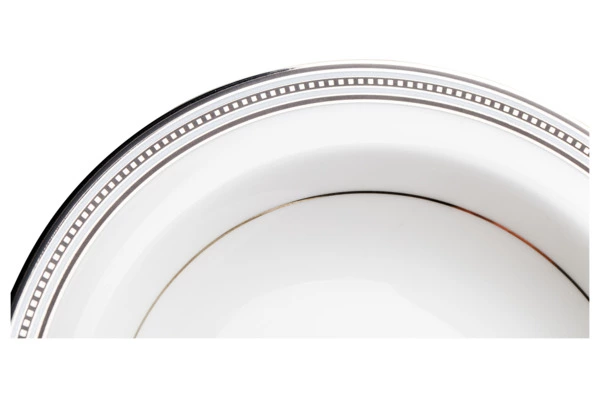 Чаша для десерта Noritake Богарт платиновый 15,7 см, фарфор костяной