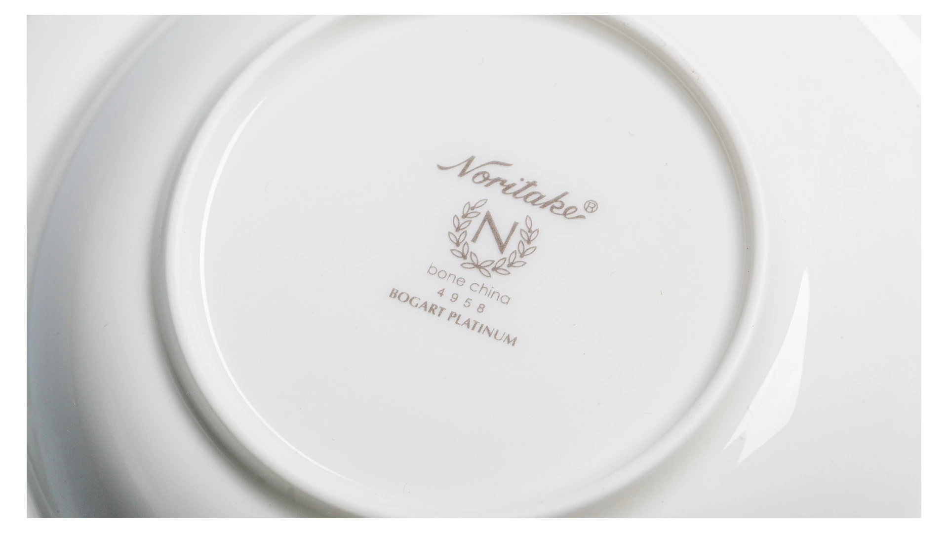 Чаша для десерта Noritake Богарт платиновый 15,7 см, фарфор костяной