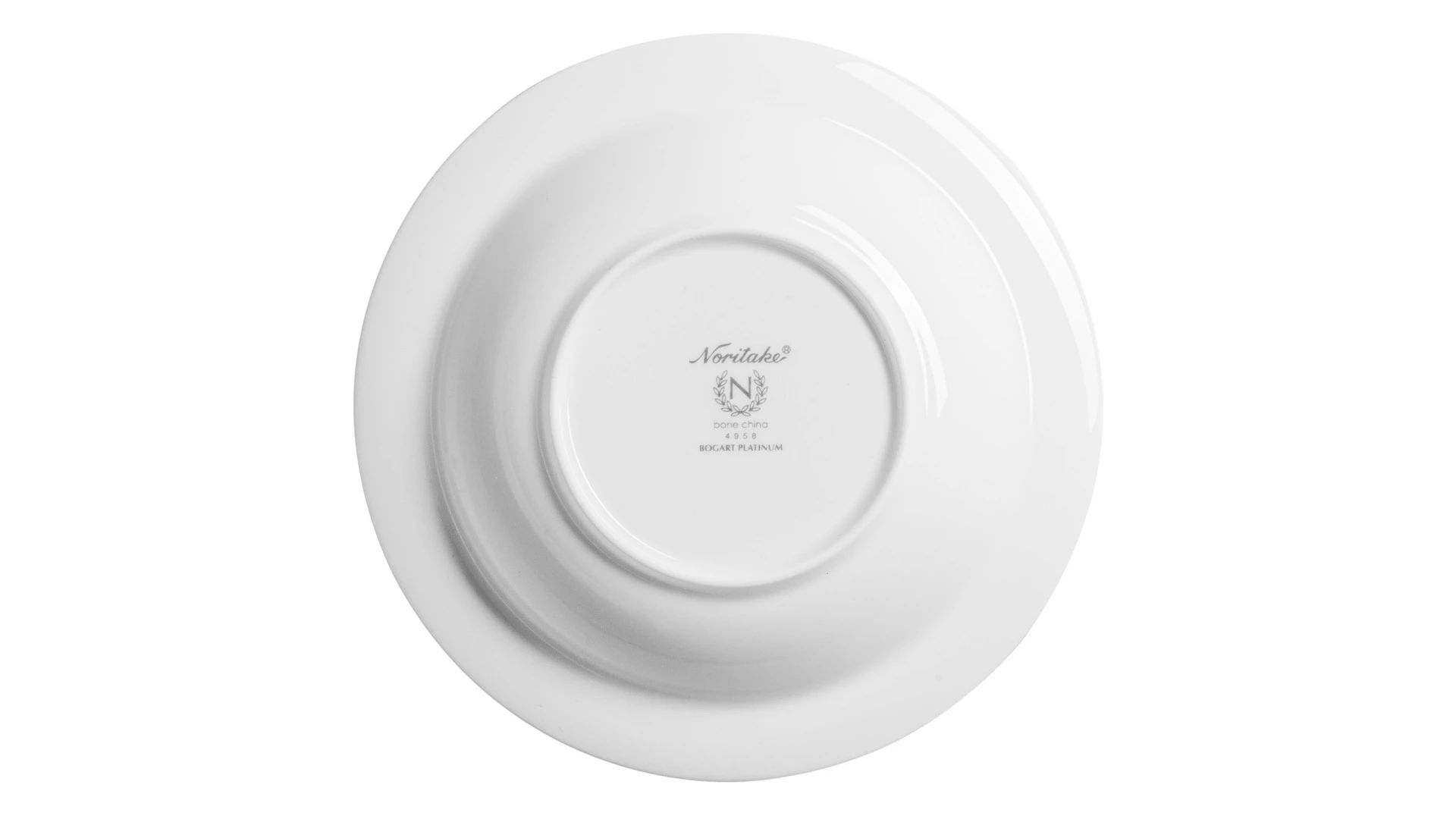 Чаша для десерта Noritake Богарт платиновый 15,7 см, фарфор костяной