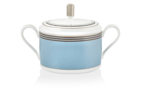 Сахарница Noritake Богарт платиновый 400 мл, фарфор костяной