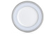 Тарелка закусочная Noritake Трефолио, платиновый кант 22 см, фарфор костяной