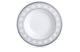 Тарелка суповая Noritake Трефолио, платиновый кант 24,7 см, фарфор костяной
