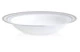 Чаша для десерта Noritake Трефолио, платиновый кант 15,7 см, фарфор костяной