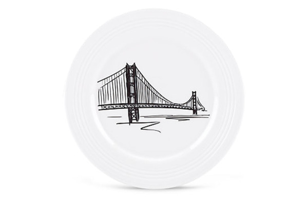 Набор тарелок акцентных Lenox  Аллея Тин-Кен. Сан Франциско 23 см, 4 шт