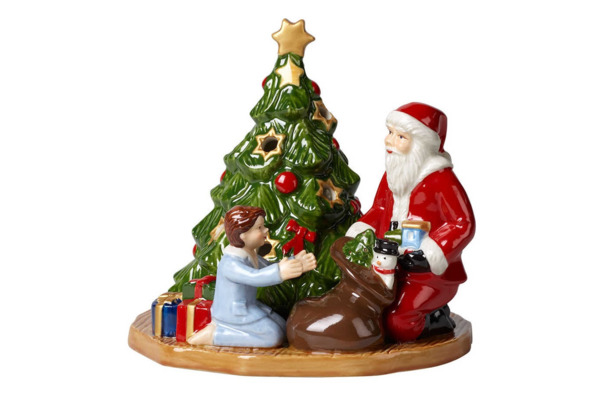 Подсвечник Villeroy&Boch Christmas Toys Подарки 15 см, фарфор