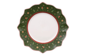 Тарелка обеденная Villeroy&Boch Toys Delight 27 см, зеленая, фарфор
