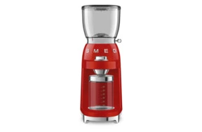 Кофемолка SMEG CGF01RDEU, 150 ВТ, 30 степеней регулировки помола, красный