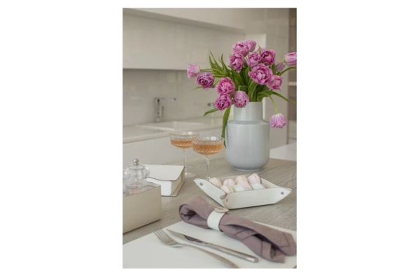 Плейсмат двусторонний ADJ 45х30 см, кожа натуральная, пепельная роза