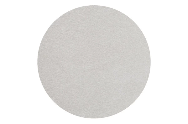 Плейсмат круглый двусторонний ADJ 40 см, кожа натуральная, пепельная роза
