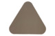 Подставка под бокалы треугольная двусторонняя ADJ 12х12 см, кожа натуральная, капучино