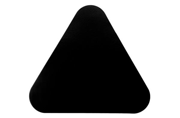 Подставка под бокалы треугольная ADJ двусторонняя 12х12см, серый/черный