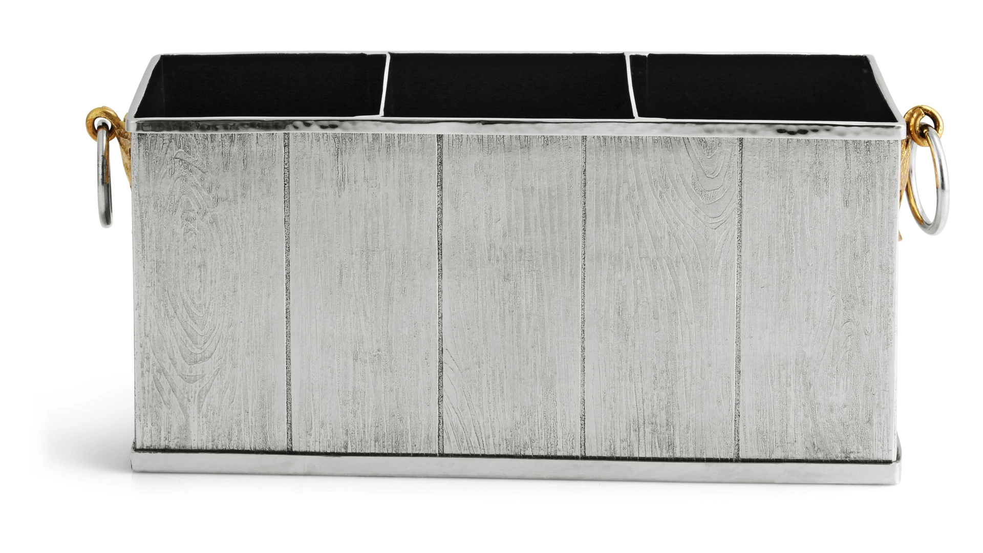 Подставка для столовых приборов Michael Aram Плющ и дуб 27x8x10 см, сталь нержавеющая