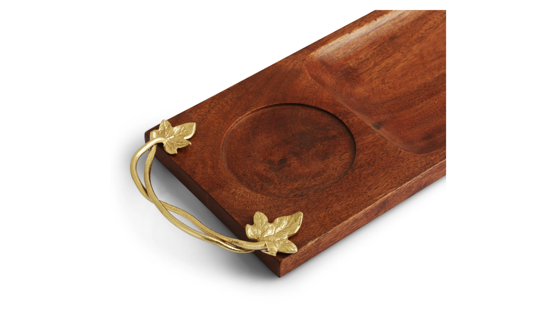 Доска с чашей для соуса Michael Aram Плющ и дуб 51x15 см