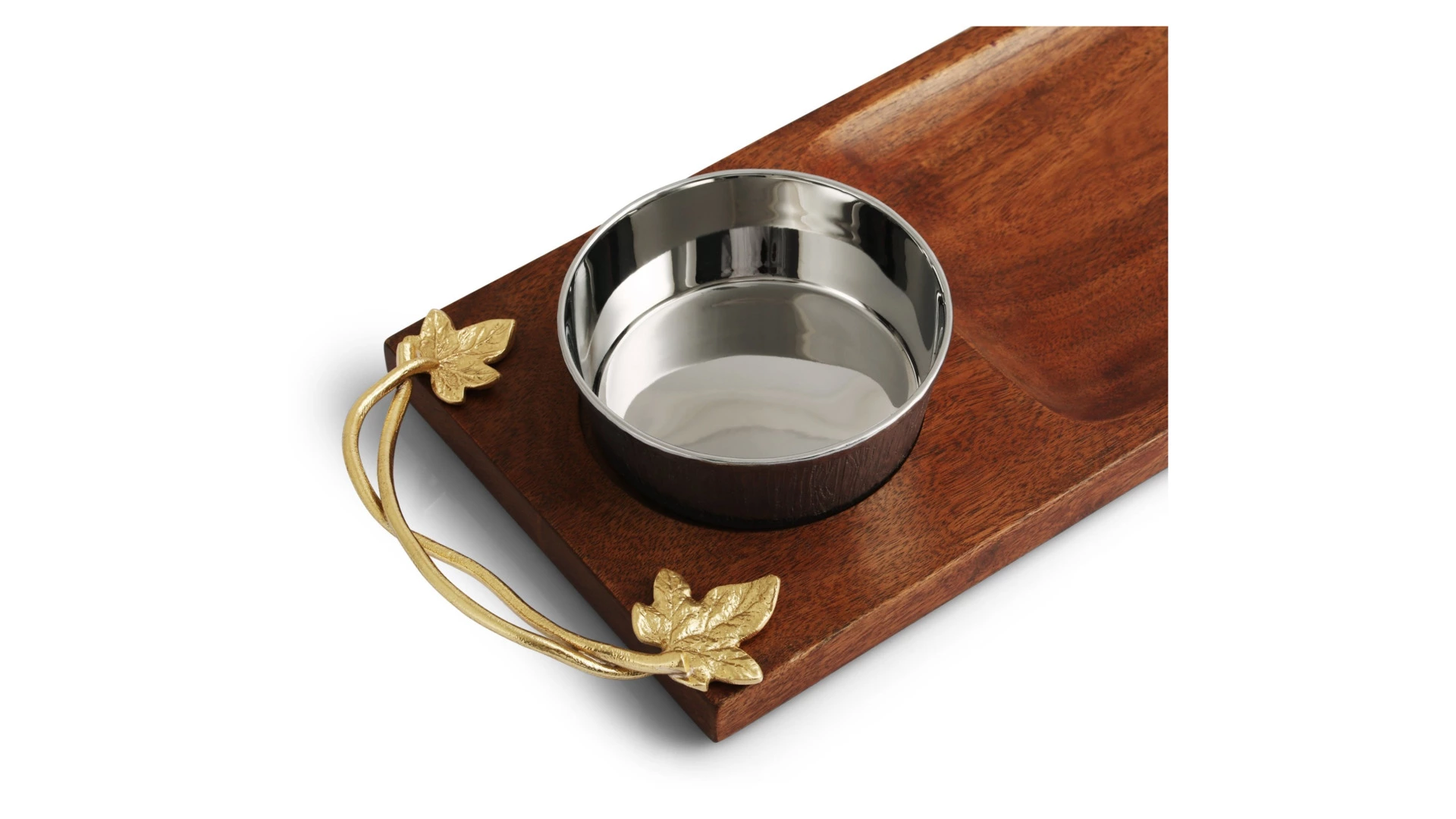 Доска с чашей для соуса Michael Aram Плющ и дуб 51x15 см