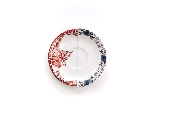 Чашка чайная с блюдцем Seletti Гибрид Зора 10,5 см, фарфор