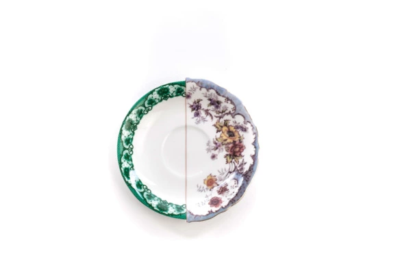 Чашка чайная с блюдцем Seletti Гибрид Изидора 10,5 см, фарфор