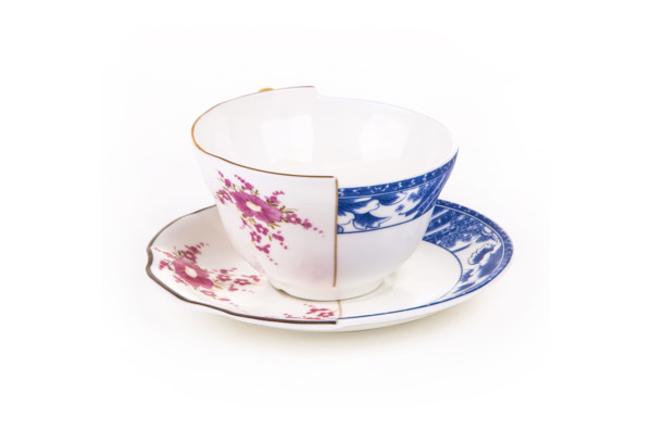 Чашка чайная с блюдцем Seletti Гибрид Зенобиа 10,5 см, фарфор