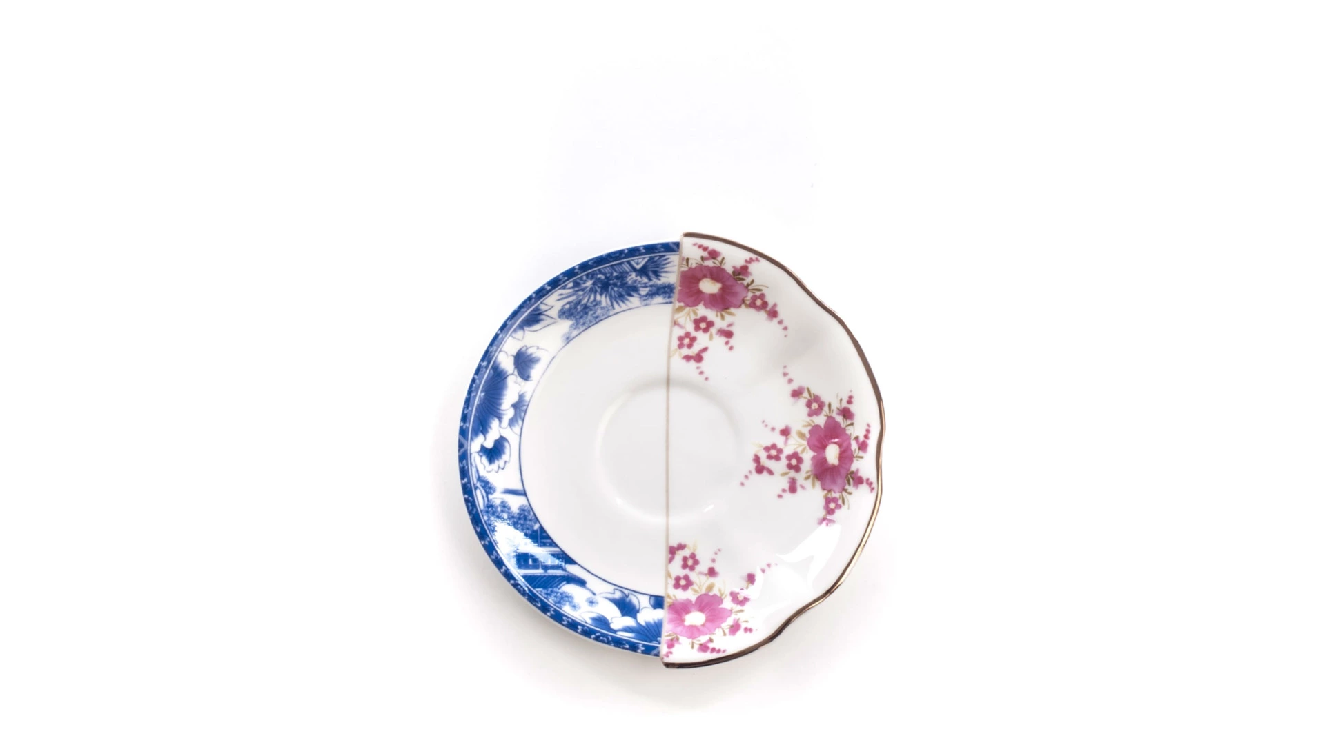 Чашка чайная с блюдцем Seletti Гибрид Зенобиа 10,5 см, фарфор