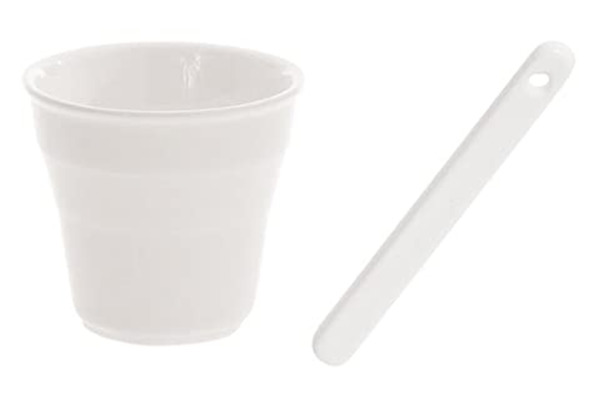 Набор кофейный из чашек и палочек Seletti Эстетика, 6персон, 12предметов, белый