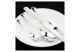 Набор столовых приборов в футляре АргентА Classic Элегант 2590 г, на 12 персон 48 предметов, серебро