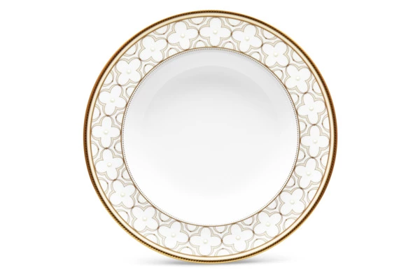 Сервиз столовый Noritake Трефолио, золотой кант на 6 персон, 21 предмет