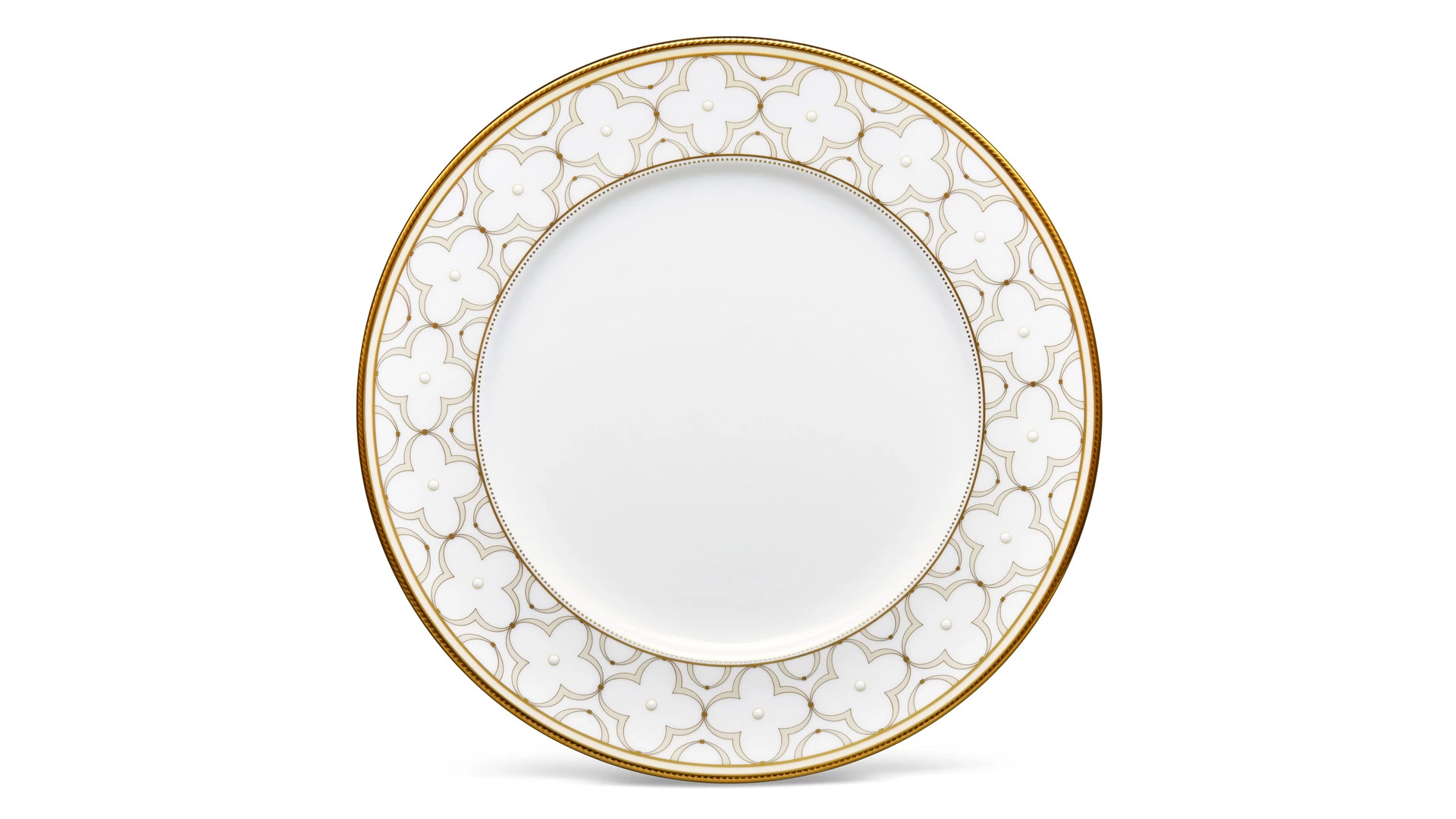 Сервиз столовый Noritake Трефолио, золотой кант на 6 персон, 21 предмет
