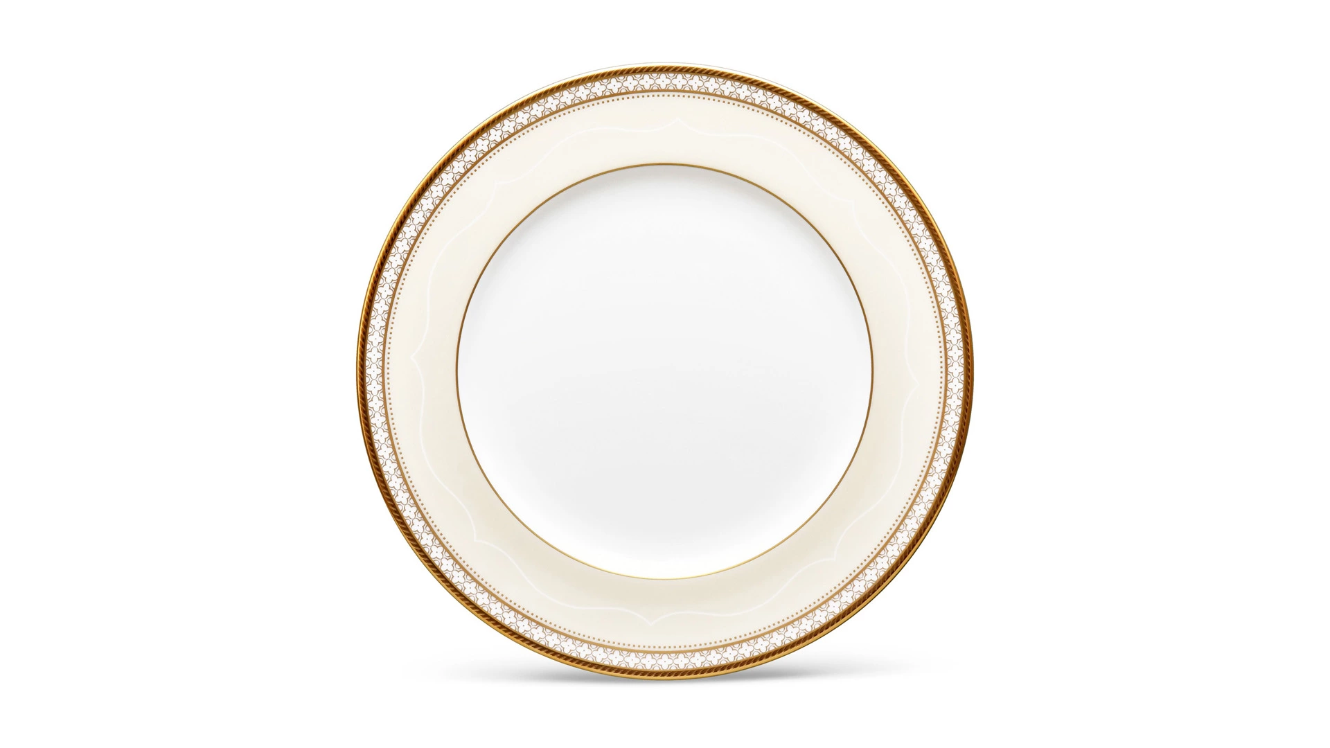 Сервиз столовый Noritake Трефолио, золотой кант на 6 персон, 21 предмет