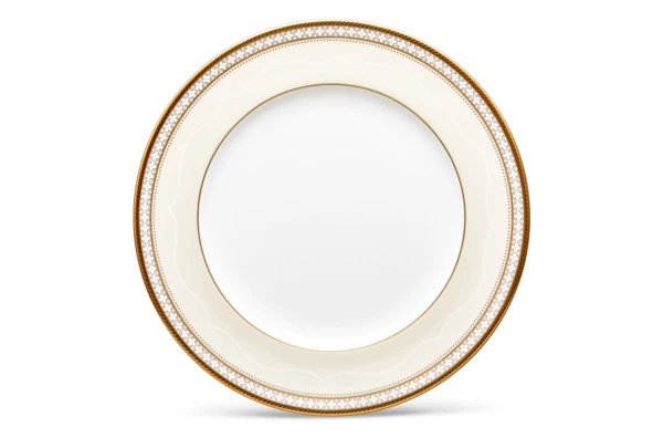 Сервиз столовый Noritake Трефолио, золотой кант на 6 персон, 21 предмет