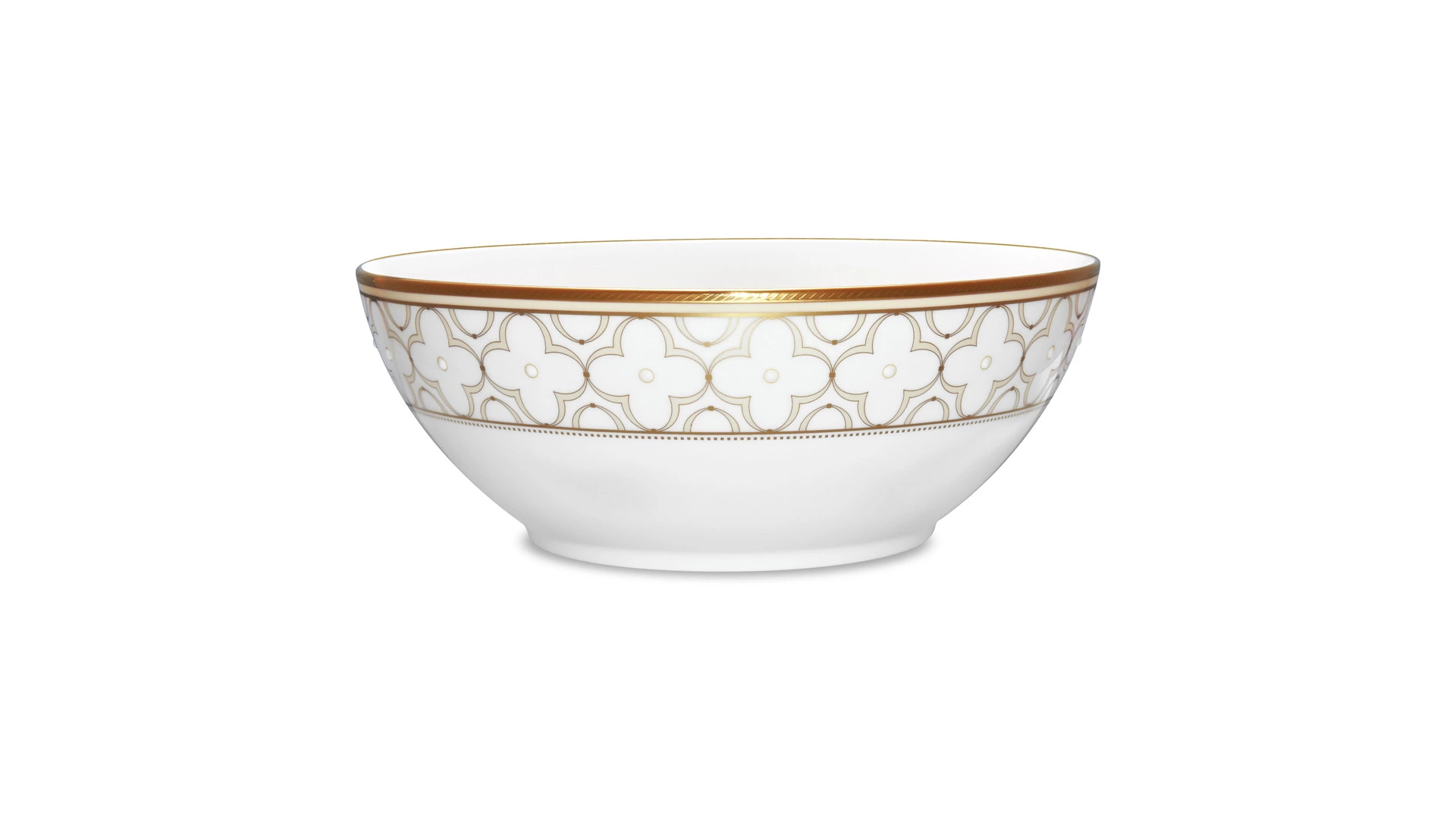 Сервиз столовый Noritake Трефолио, золотой кант на 6 персон, 21 предмет