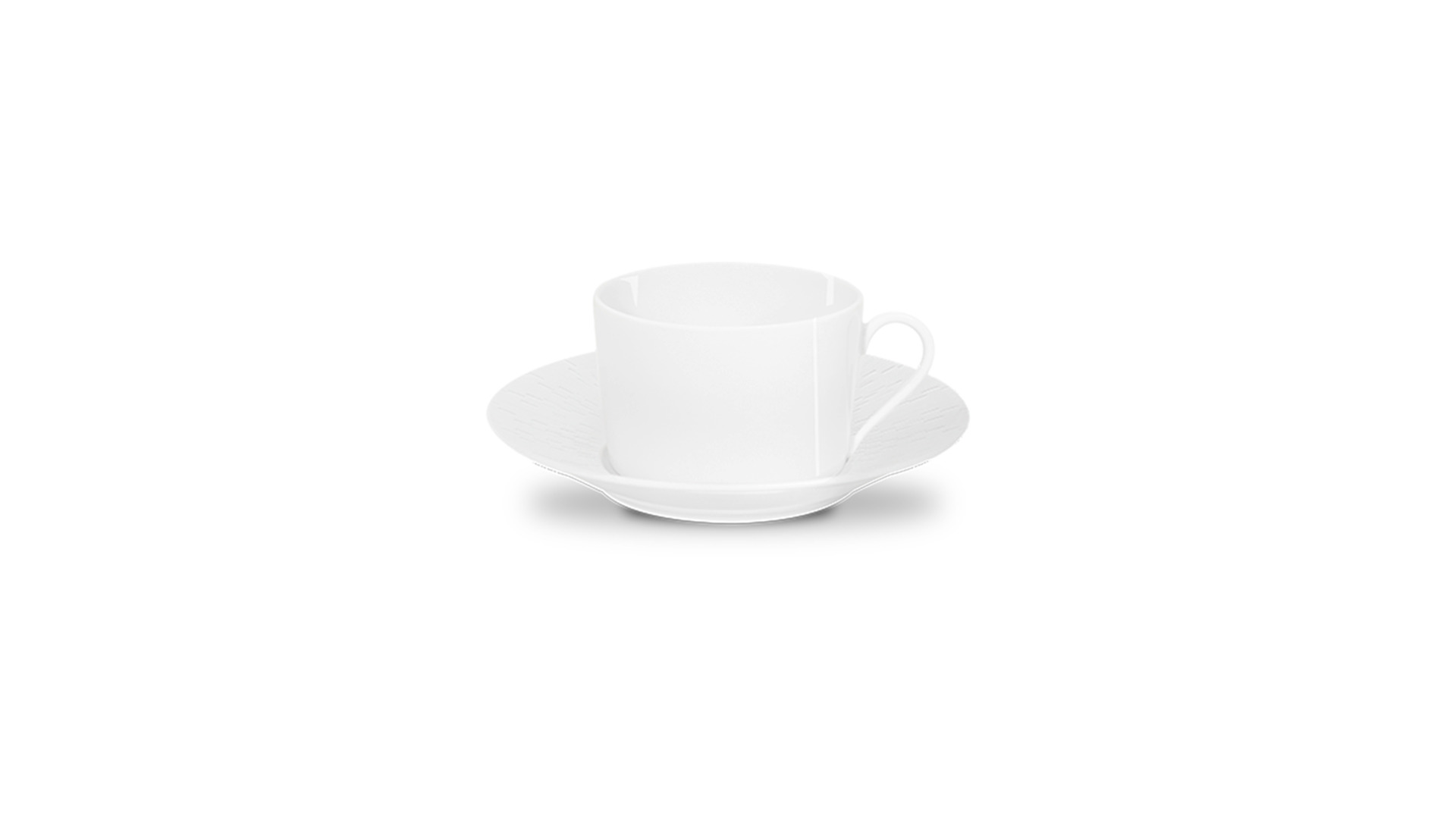 Чашка чайная с блюдцем Haviland Инфини Бриллиант 160 мл