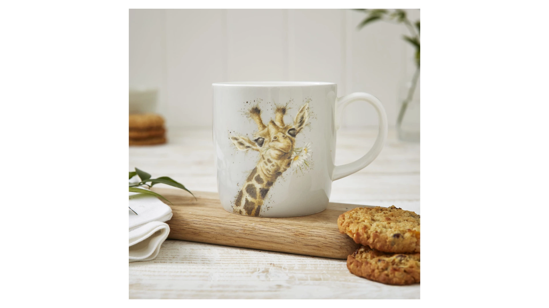 Кружка Royal Worcester Забавная фауна Жираф 400 мл, фарфор костяной