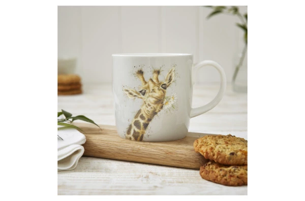 Кружка Royal Worcester Забавная фауна Жираф 400 мл, фарфор костяной