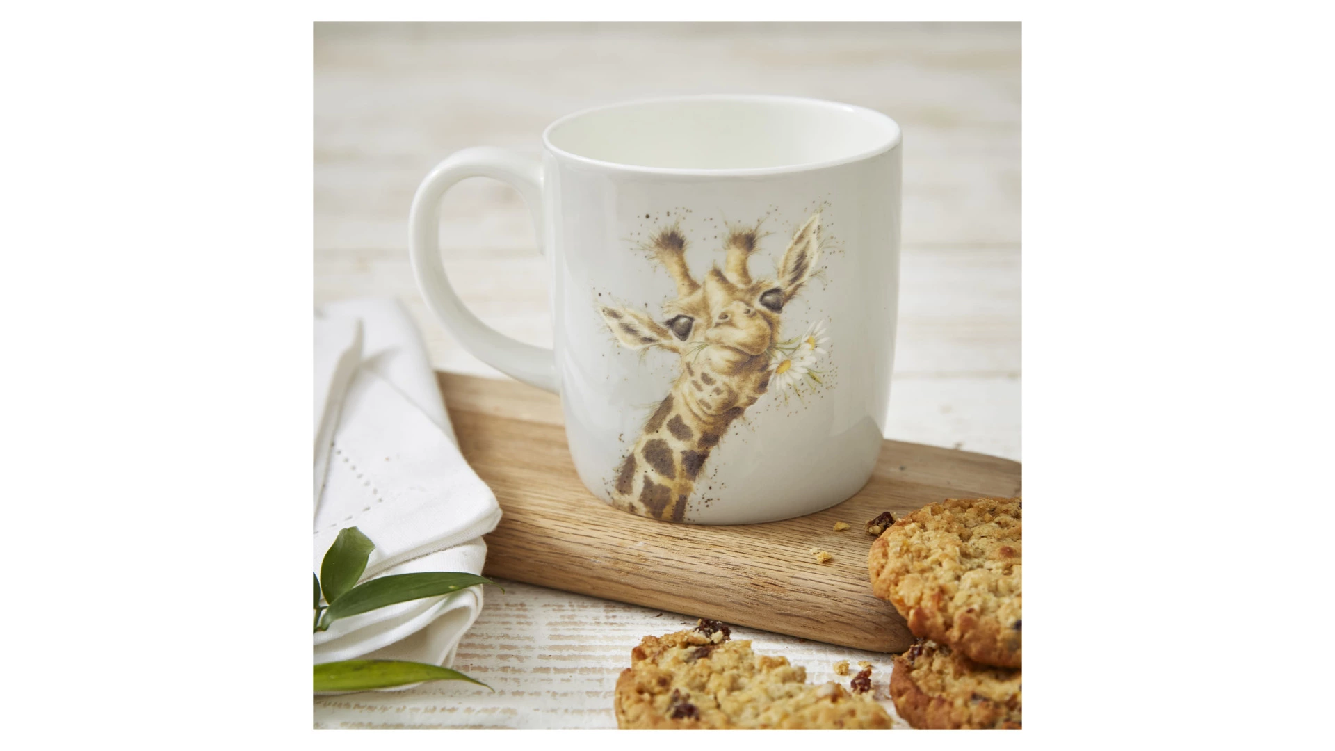 Кружка Royal Worcester Забавная фауна Жираф 400 мл, фарфор костяной