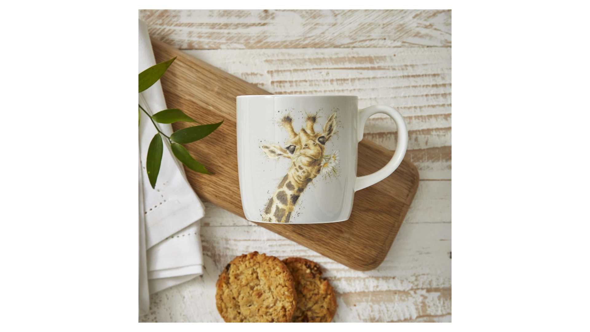 Кружка Royal Worcester Забавная фауна Жираф 400 мл, фарфор костяной