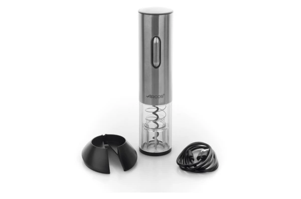 Штопор электрический Arcos Kitchen gadgets с зарядным устройством, сталь
