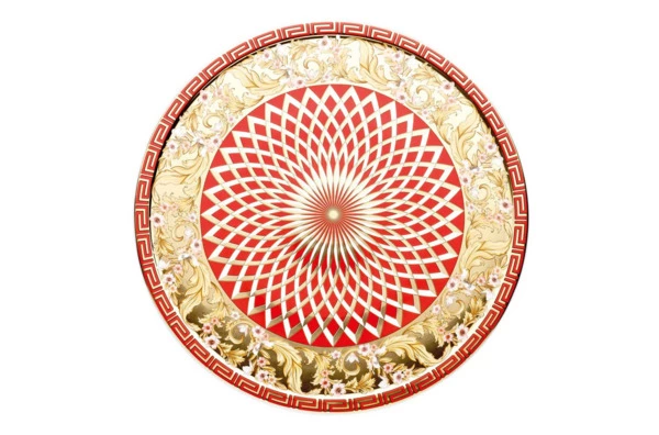 Блюдо для торта Rosenthal Versace Яркое Рождество 33 см, фарфор