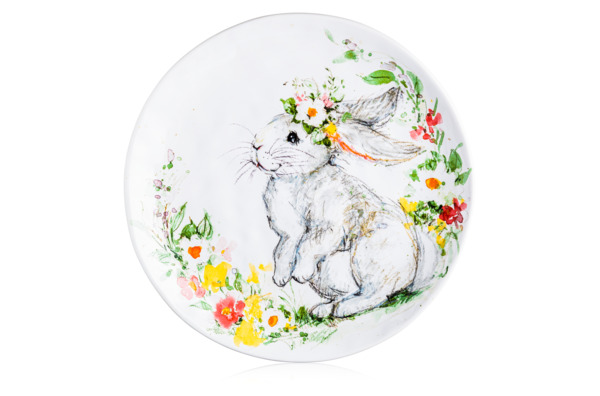 Тарелка обеденная Certified Int. Милый кролик 28 см, керамика
