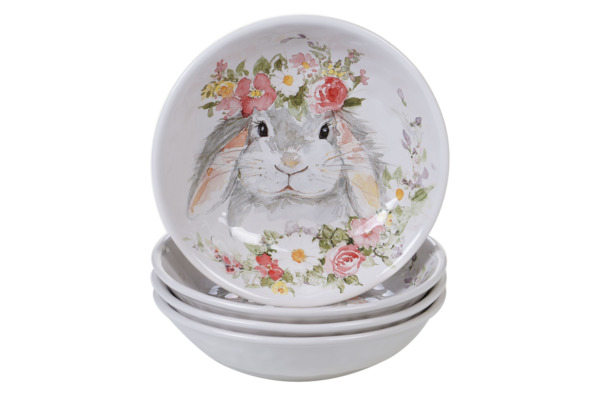 Тарелка суповая Certified Int Милый кролик 23 см, керамика