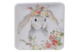 Тарелка пирожковая квадратная Certified Int Милый кролик-2 15 см, керамика