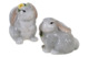 Набор для соли и перца 3D Certified Int Милый кролик 9,5 см, керамика